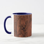 Burl Mahogany Holztextur Tasse (Links)