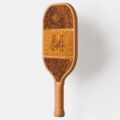 Burl Wood Graphic Monogram Pickleball Schläger (Links)