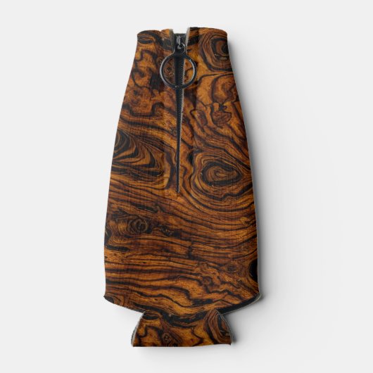 Burl Wood Mit Monogramm Flaschenkühler (Rückseite)