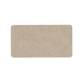 Burlap-Adressetikett Adressaufkleber (Vorne)