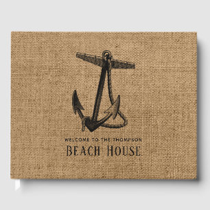 Burlap Anchor Beach House Gästebuch