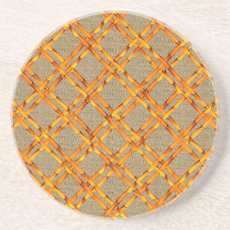 BURLAP-AND-BAMBOO UNTERSETZER