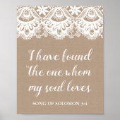 Burlap and Lace Ich habe das eine, mein Soul Liebe Poster (Vorne)