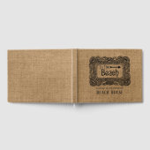 Burlap Beach House Gästebuch (Voll)