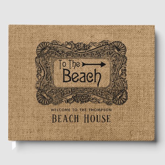Burlap Beach House Gästebuch (Vorderseite)