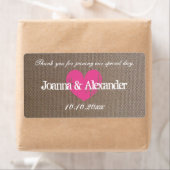 Burlap Country schicke Hochzeitswasser Flaschen Et (Insitu)