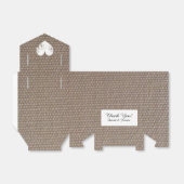 Burlap Country schicke rustikale Gastgeschenk Hoch Geschenkschachtel (Ungefaltet)
