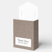 Burlap Country schicke rustikale Gastgeschenk Hoch Geschenkschachtel (Geöffnet)