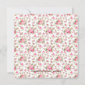 Burlap Cowgirl Babydusche Einladung (Rückseite)