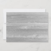 Burlap daistic rustikales Brautparty daisy2 Einladung (Rückseite)