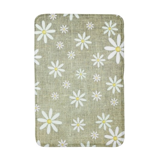 Burlap Daisy Badematte (Vorderseite Vertikal)