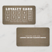 Burlap-Effekt - Treuekarte (Vorne/Hinten)