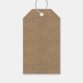 Burlap Geschenkanhänger (Vorderseite)