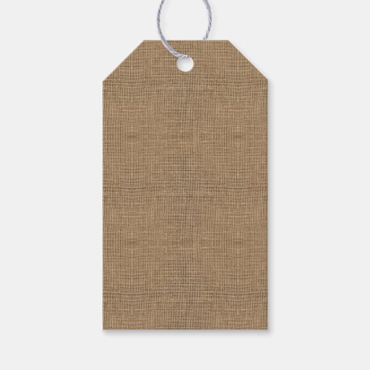 Burlap Geschenkanhänger (Vorderseite)