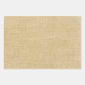 Burlap Green Kariert Geschenkpapier Set (Vorderseite 2)