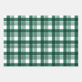 Burlap Green Kariert Geschenkpapier Set (Vorderseite)