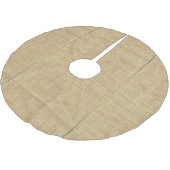 Burlap Gunny Sack Polyester Weihnachtsbaumdecke (Schrägansicht)
