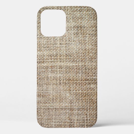 Burlap Hessian Hintergrundtextur Case-Mate iPhone Hülle (Rückseite)