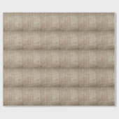 Burlap Hessian Hintergrundtextur Geschenkpapier (Flach)