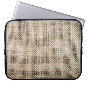 Burlap Hessian Hintergrundtextur Laptopschutzhülle