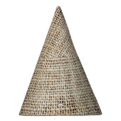 Burlap Hessian Hintergrundtextur Partyhütchen (Rechts)