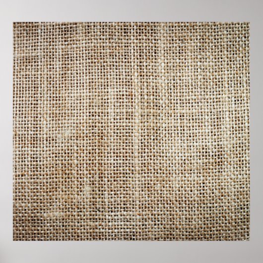 Burlap Hessian Hintergrundtextur Poster (Vorne)