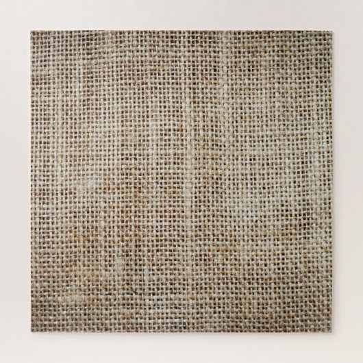 Burlap Hessian Hintergrundtextur Puzzle (Vertikal)