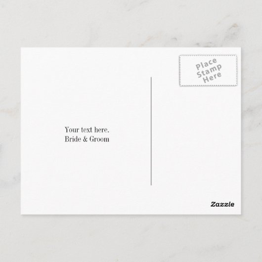 Burlap Hochzeit danke Karten mit rustikalem Herzen (Rückseite)