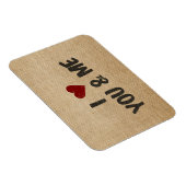 Burlap ich höre dich und mich magnet (Rechte Seite)