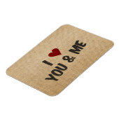 Burlap ich höre dich und mich magnet (Linke Seite)