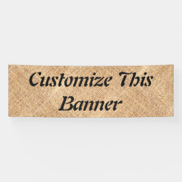 Burlap Jute Banner Party Sign Wedding Birthday