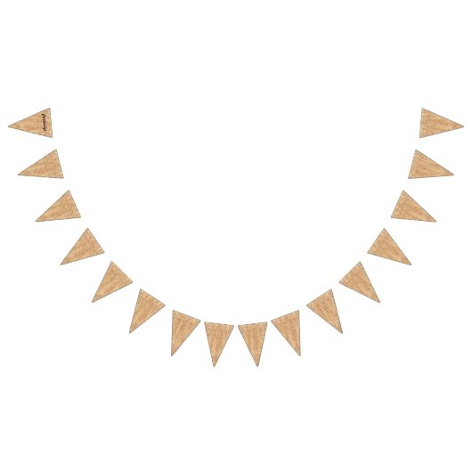 Burlap Jute Bunting Triangle Flag Party Banner (Alle)