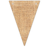 Burlap Jute Bunting Triangle Flag Party Banner (Dritte Fahne)