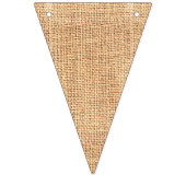 Burlap Jute Bunting Triangle Flag Party Banner (Zweite Fahne)