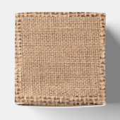 Burlap Jute Favor Geschenkschachtel (Oben)
