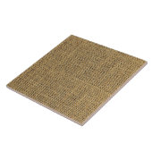 Burlap Jute Fliese (Seite)