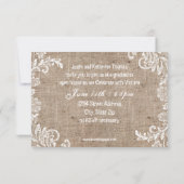 Burlap & Lace - 3x5 Abschluss Ankündigung (Rückseite)