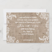 Burlap & Lace - Ankündigung von Abschlüssen (Rückseite)