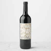 Burlap & Lace Country Rustikale Romance Weinmarken