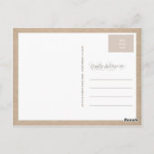 Burlap Lace Doily Wedding Vielen Dank Postcard Postkarte (Rückseite)