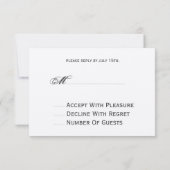 Burlap & Lace Inspiriert Fall Floral Hirsche UAWG RSVP Karte (Rückseite)