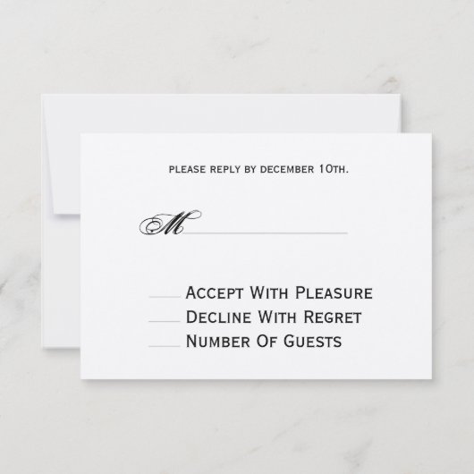 Burlap + Lace Inspiriert Weihnachtshirsch R.S.V.P. RSVP Karte (Rückseite)