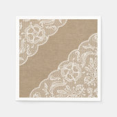 Burlap & Lace Napkins Serviette (Vorderseite)