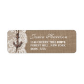 Burlap, Lace & Nautical Anchor Beach Brautparty (Vorne)