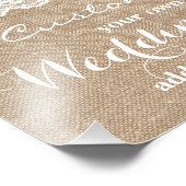 Burlap & Lace - Passen Sie Ihr eigenes Hochzeitsze Fotodruck (Ecke)