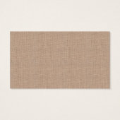 Burlap & Lace Print Wedk Drink Ticket (Rückseite)