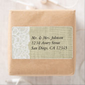 Burlap & Lace Romantic Country Address Labels (Insitu)