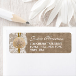 Burlap, Lace & Sand Dollar Beach Brautparty