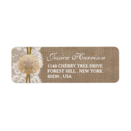 Burlap, Lace & Sand Dollar Beach Brautparty