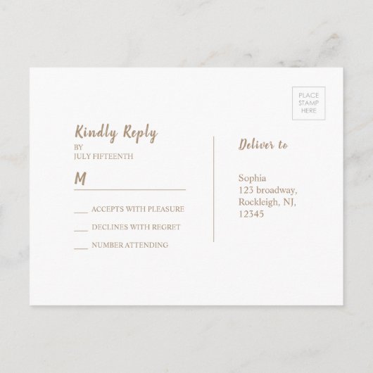 Burlap Lace silber Glitzer rustikale Hochzeit RSVP Einladungspostkarte (Rückseite)